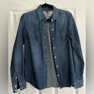 Tommy Hilfiger Blue Denim Button-Down Shirt
